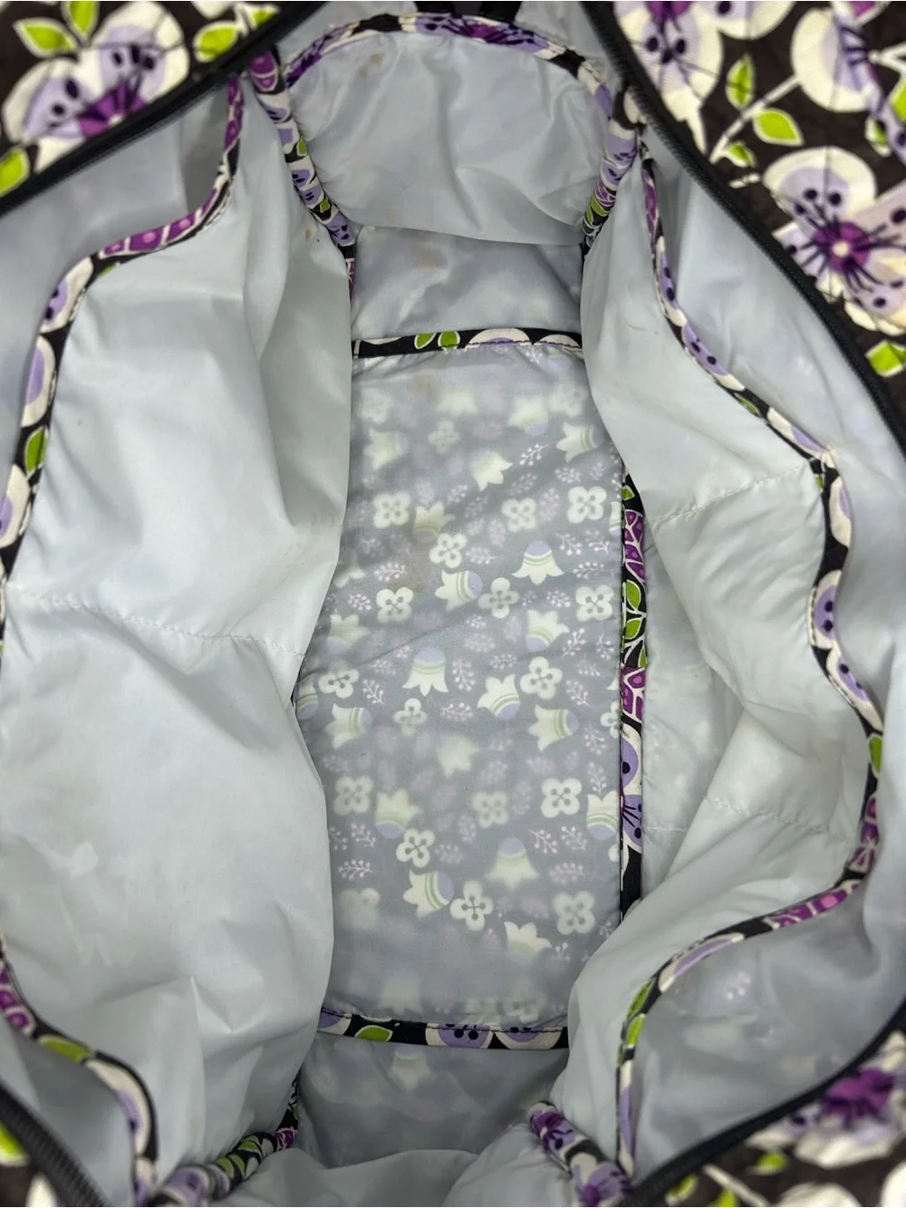 Vera Bradley Plum Point Quilted diaper bag